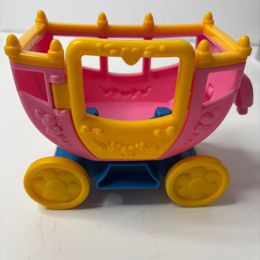 Fisher Price Little People Princess Carriage Two Seat Coach Wagon Castle Pink LP